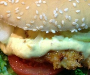 Paneret kyllingeburger