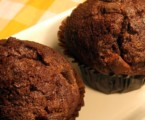 Chokolade muffins med appelsinkrokant